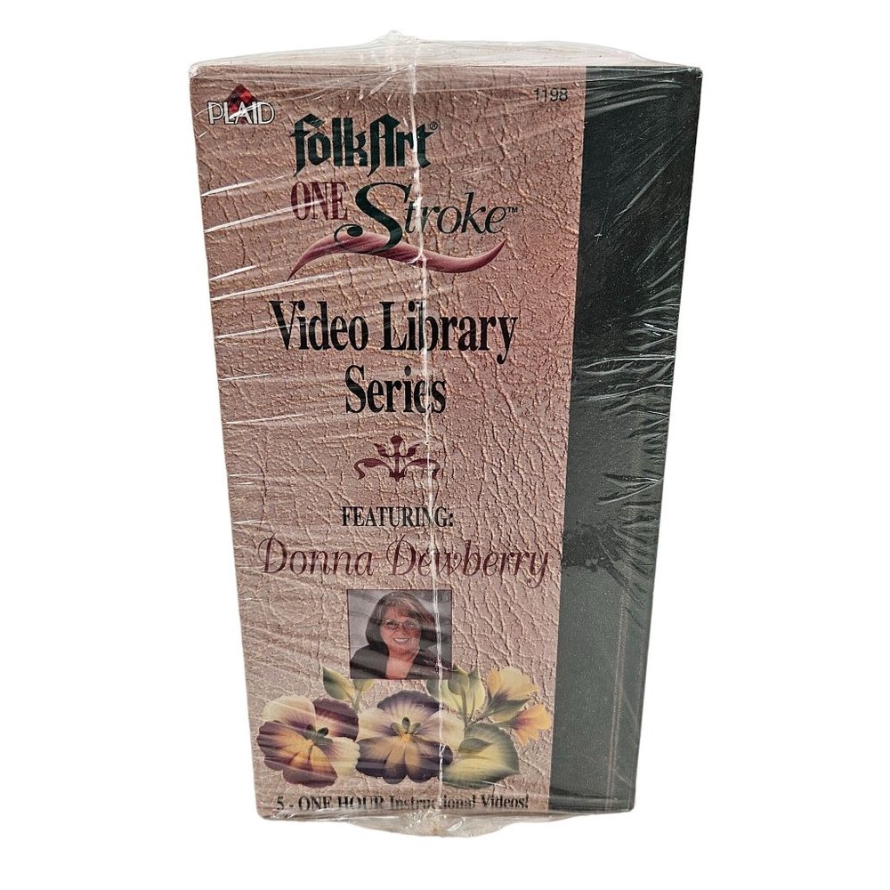 Plaid Folk Art One Stroke Wideo Library Series VHS Volumes 1-5 Donna Dewberry - Picture 5 of 9